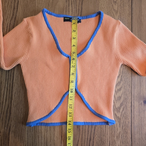 Finesse Rikey Orange Long Sleeve Top And Skirt Size XS/S - Picture 12 of 16